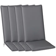 Cuscini sedie da giardino ¨C Minimal ¨C Grigio, 124x50x5cm