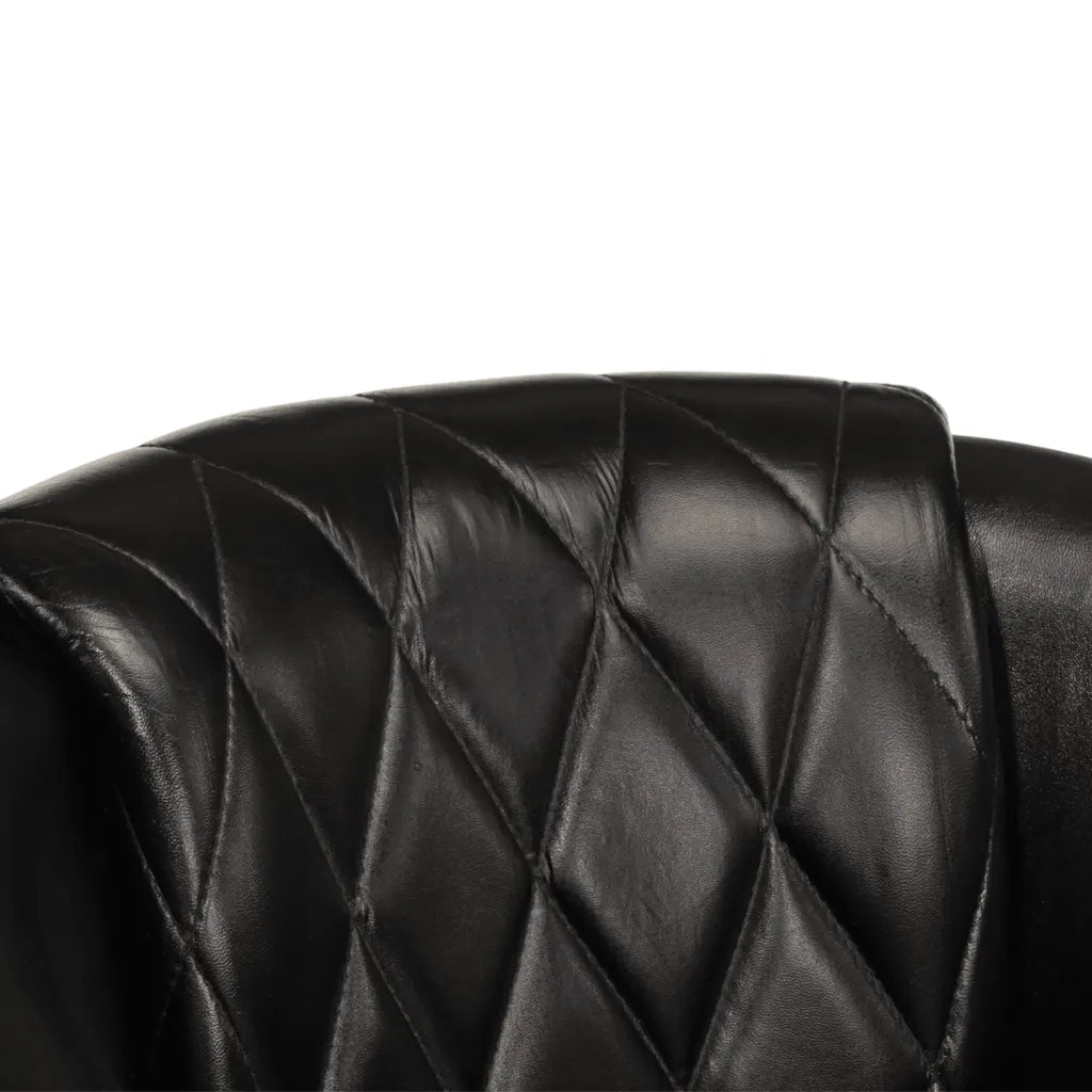 Poltrona Cabriolet Nera in Vera Pelle 359639
