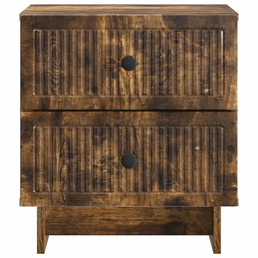 Armadio da Notte con cassetto Rovere Fumo 43 x 34,5 x 47,5 cm 893845