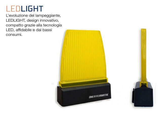 AVVISATORE 230V 220V LED LIGHT CANCELLO AUTOMATICO CON SUPPORTO DA PARETE