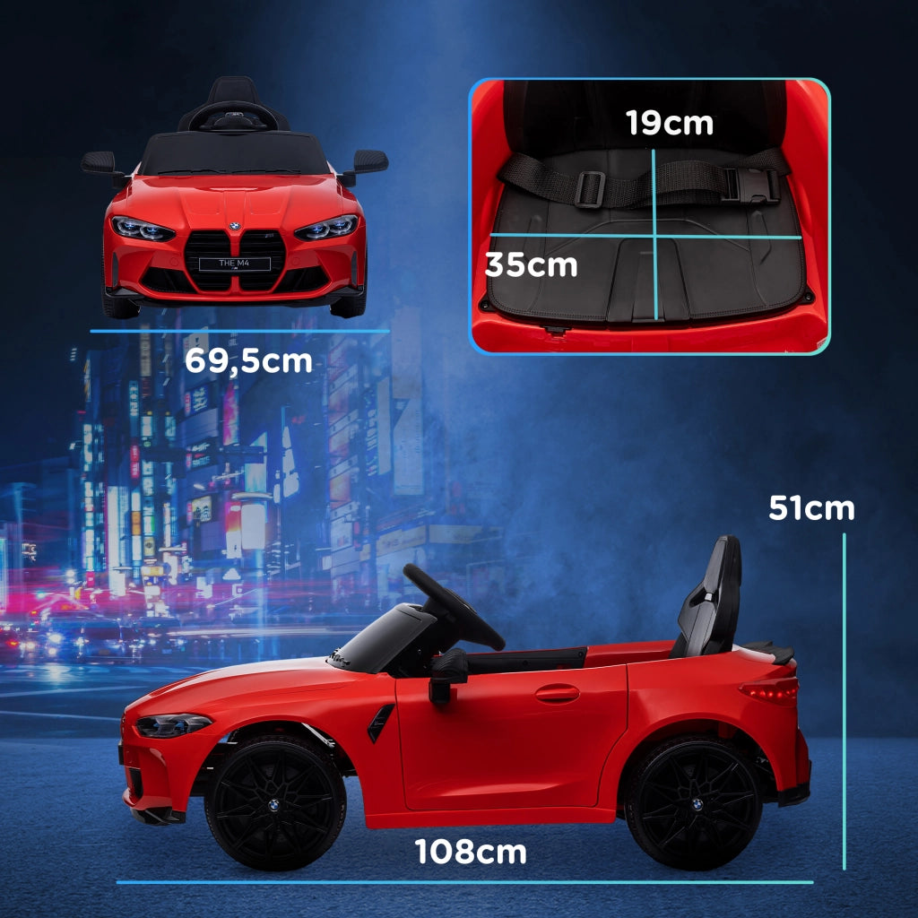 Auto Bambini BMW M4 ¨C Zephmum ¨C Rosso con Telecomando