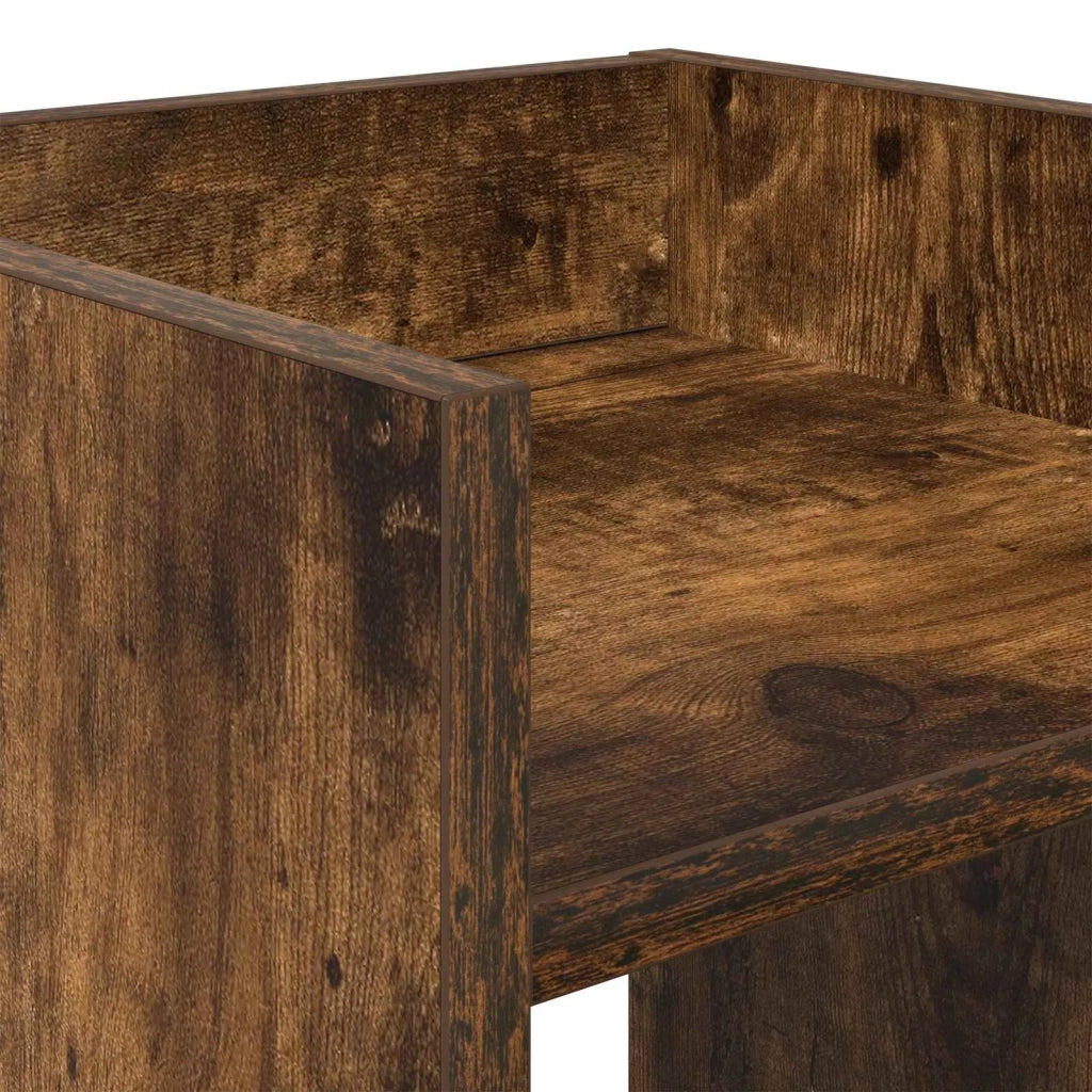 Supporto per piante 2 pz Rovere Fumo 30 x 30 x 40 cm 899619
