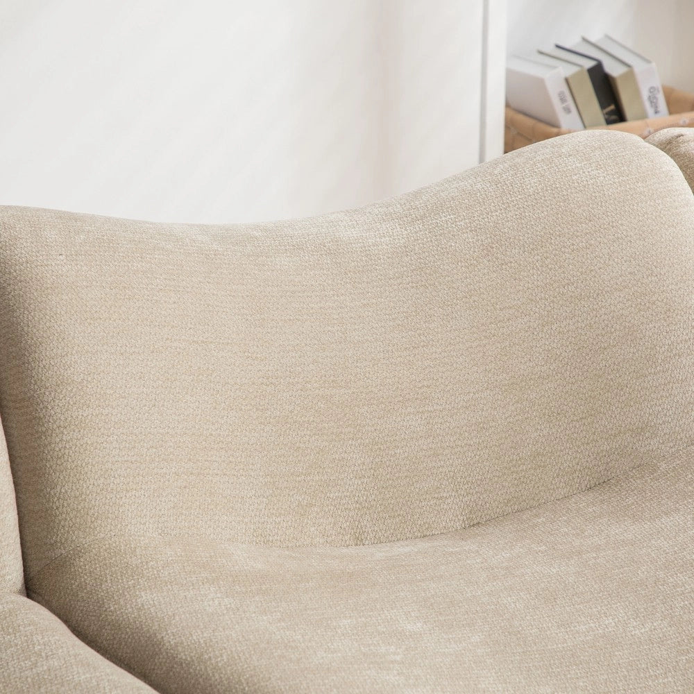 Divano Modulare in Tessuto Chenille ¨C MINIMAL ¨C Beige Chiaro