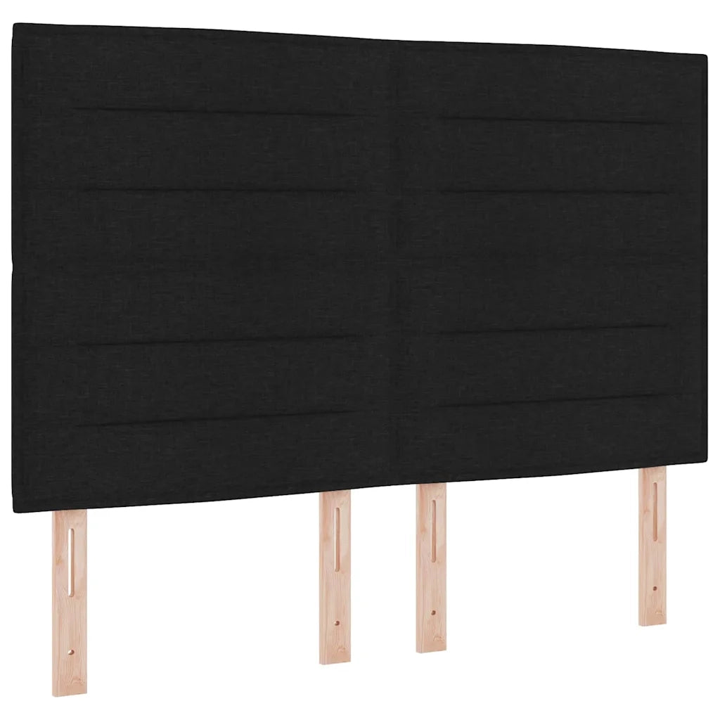 Testiera | Testata Nero 144 cm Tessuto