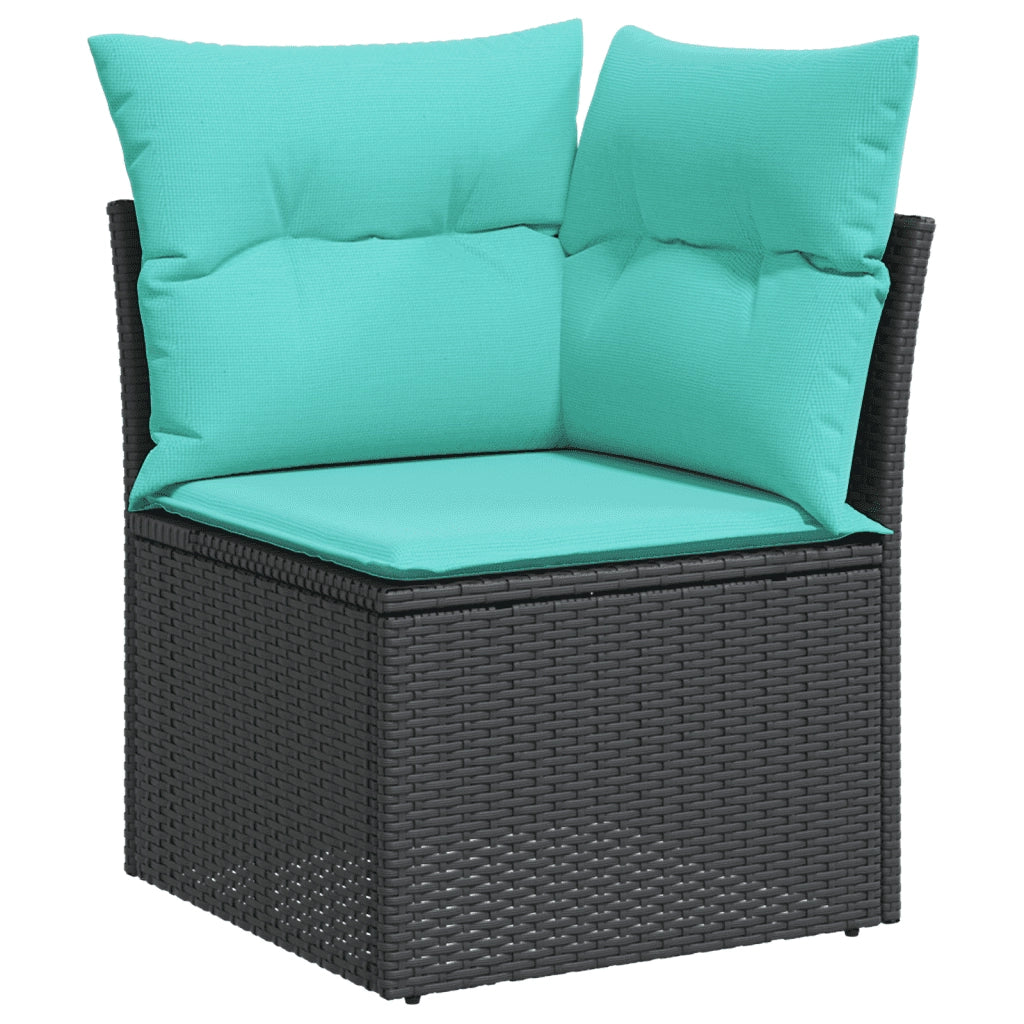 Set Divano da Giardino 10 pz con Cuscini Beige in Polyrattan 3268759
