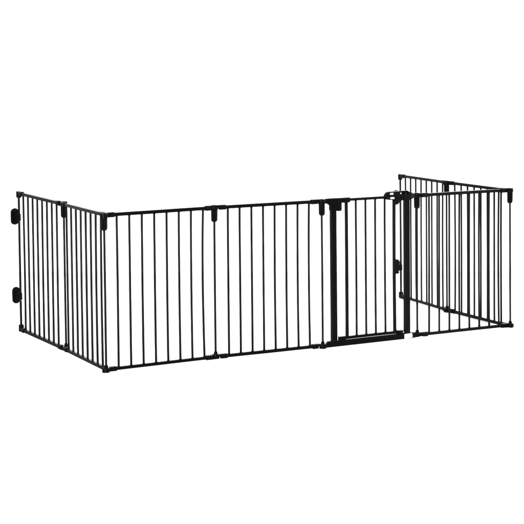 Cancello Sicurezza Cani Pieghevole ¨C Minimal ¨C Nero