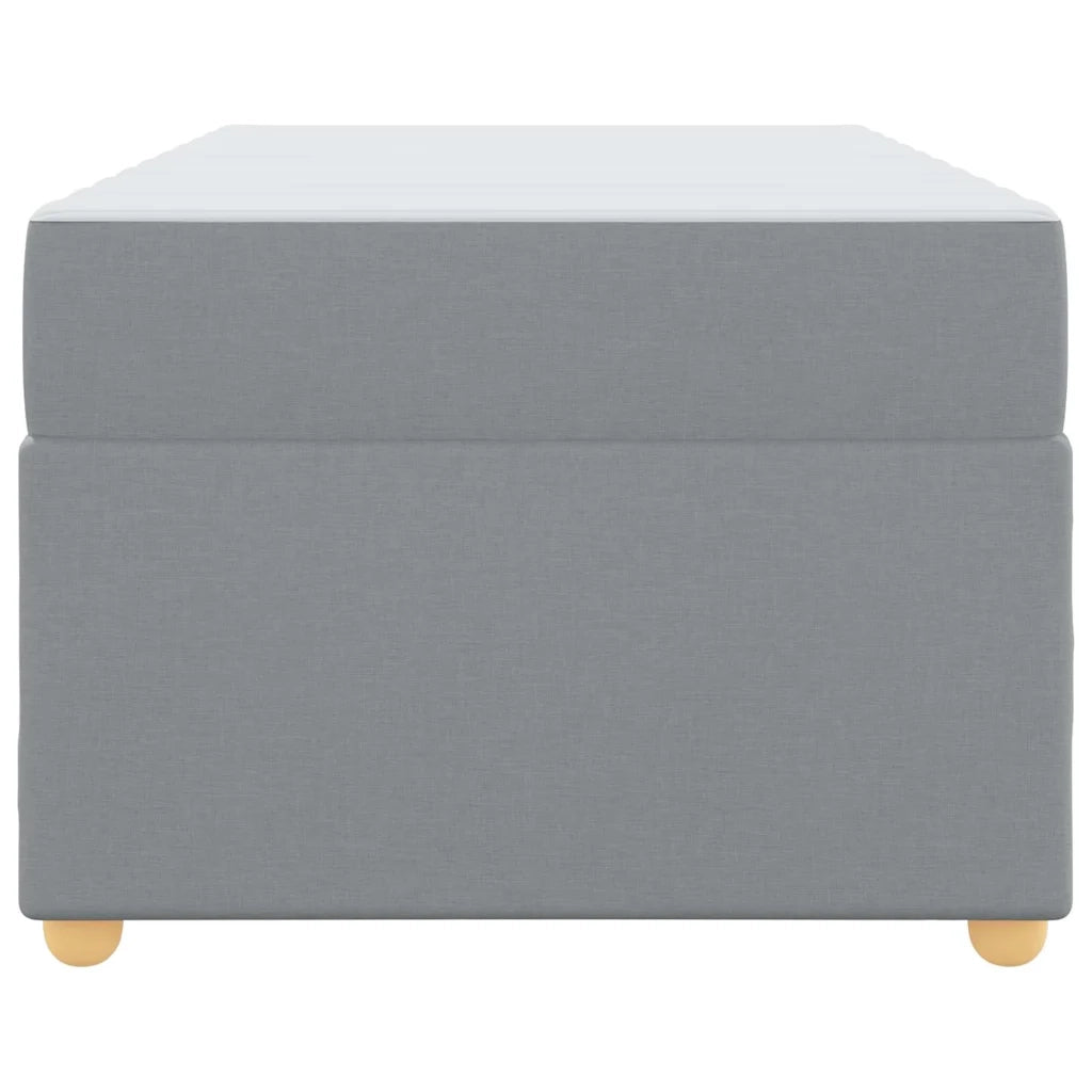 Struttura del letto Grigio chiaro 90 x 200 cm Tessuto