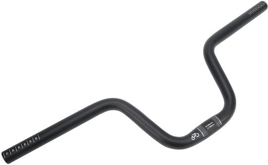 Manubrio in alluminio - 58 cm di larghezza - Nero