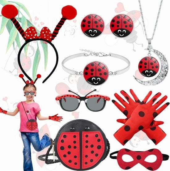 Kit di accessori costume farfalla - 10 pezzi - Ragazze