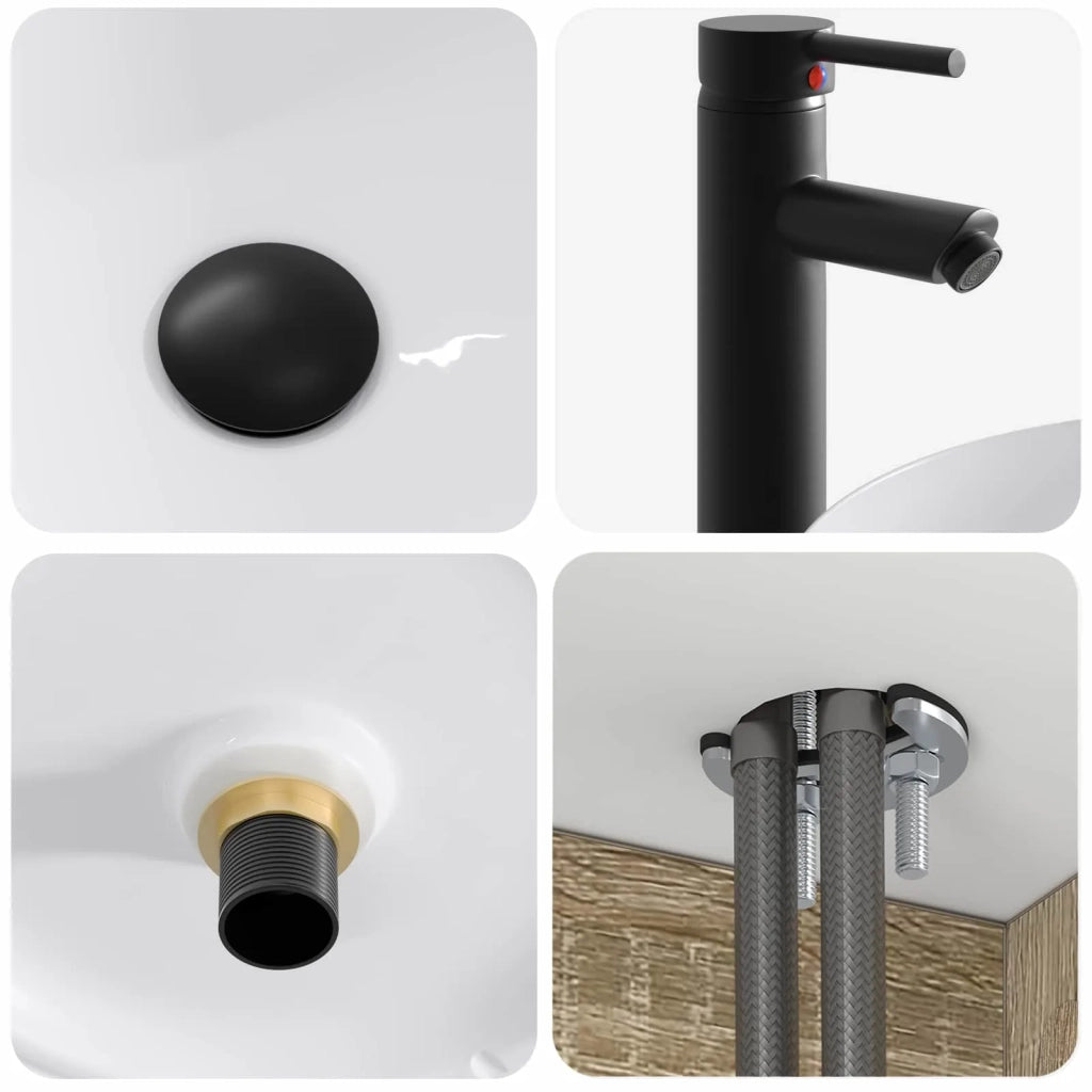 Set di Armadi da Bagno 4 pz Rovere Sonoma Legno ingegnerizzato 3406665