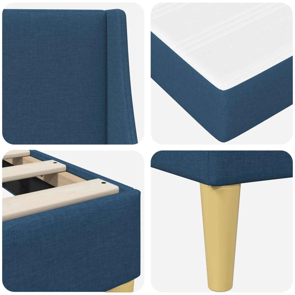Struttura letto con materasso Blu 80x 200 cm Poliestere 3414708
