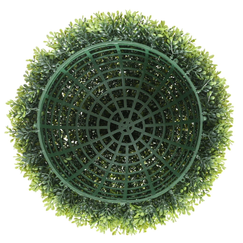 Sfere di bosso artificiali con 2 pezzi in plastica verde Ø 40 cm per interno ed esterno