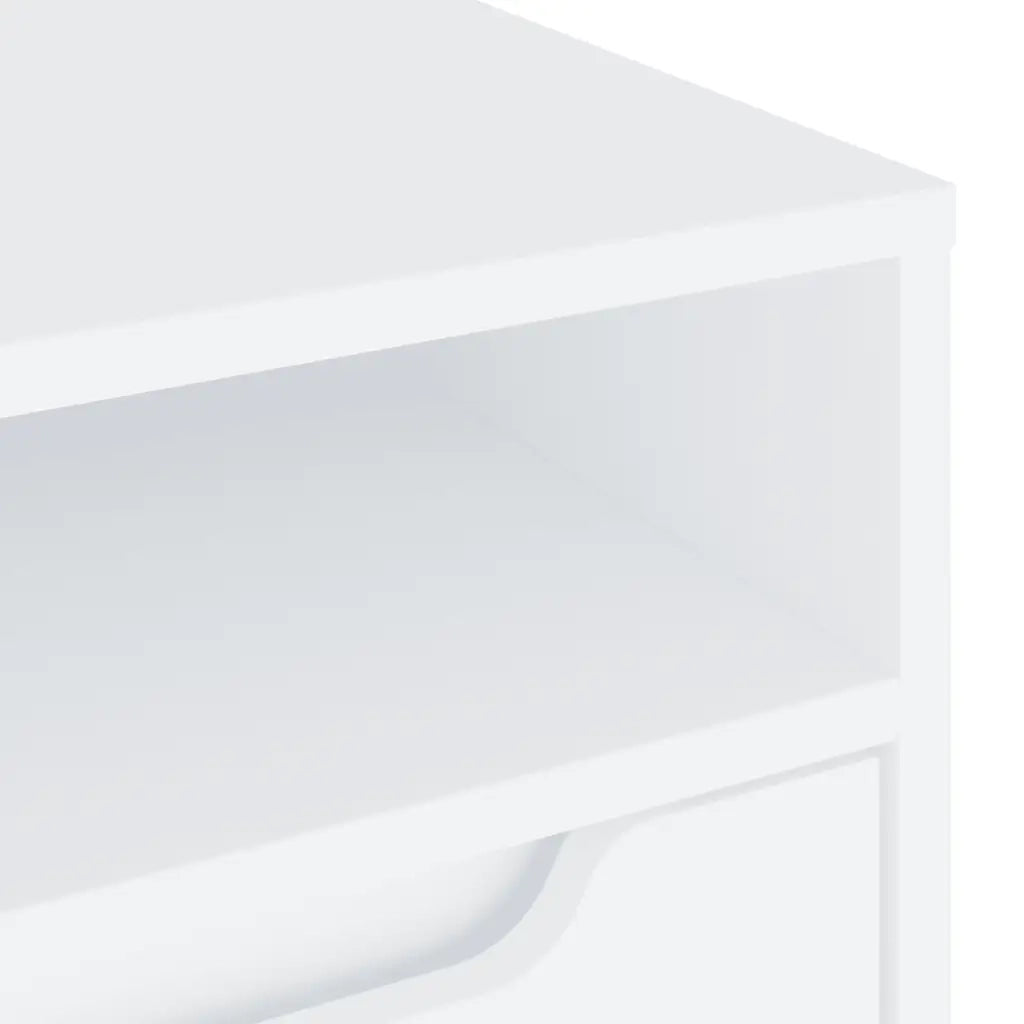 Mobile TV | Armadietto TV | Mobile Porta TV VISNES Bianco 100x40x38 cm in Legno Multistrato