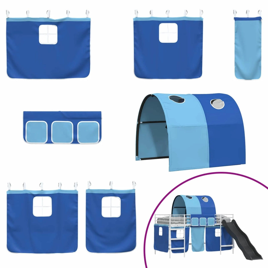 Struttura del letto loft per bambini Bianco e Blu 90 x 200 cm 42020860