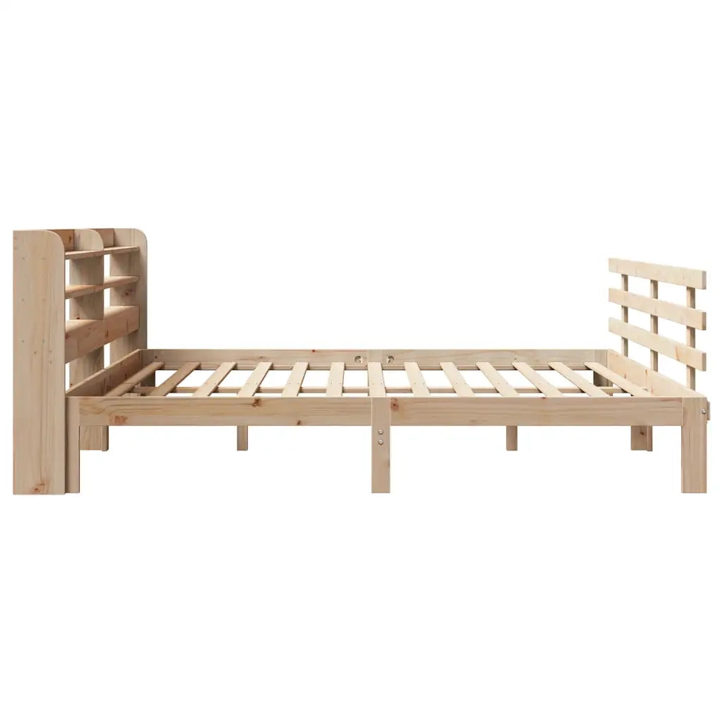 Letto matrimoniale | Letto per adulti | Giroletto con Testiera 180x200 cm Massello Pino