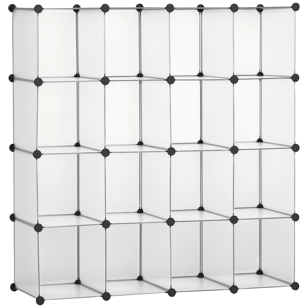 Libreria modulare con 16 scatole ¨C zephmum ¨C Nero e Bianco