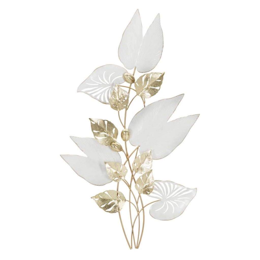 Decorazione in Metallo 3D Fiori 32, Multicolore, Metallo, 52,7x5,7x90,8 cm