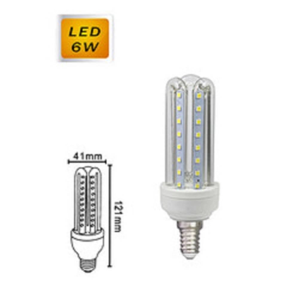 Trade Shop - Lampadina Led E27 3u 6 W Luce Fredda 6500k Naturale 4000k Calda 3000k 36d 3u02t - -bianco Freddo      -