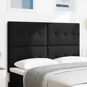 Testiera LED con strisce LED con testiera Nero 160 cm Tessuto 3338438