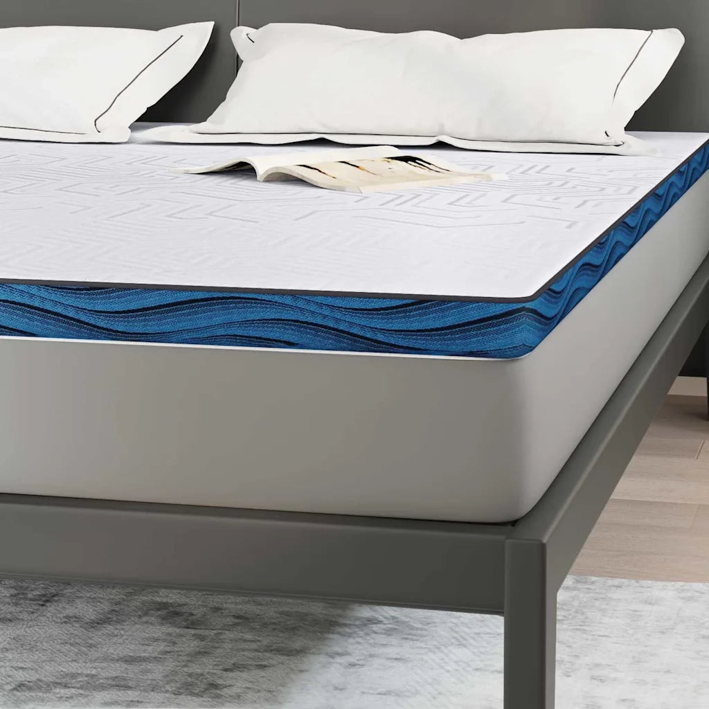 Topper per materasso Bianco 180 x 200 cm Tessuto Jacquard 4106262
