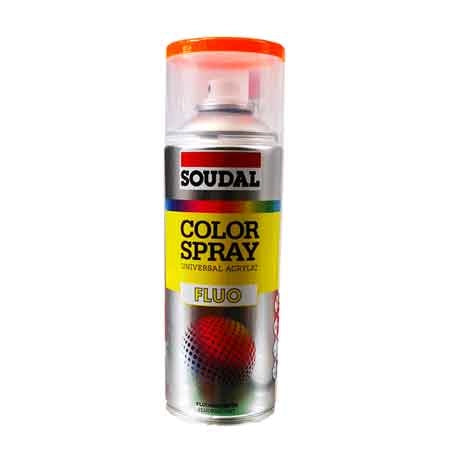 BOMBOLETTA SPRAY FLUORESCENTE SOUDAL 400 ml - Arancio - 6 pezzi- SOUDAL