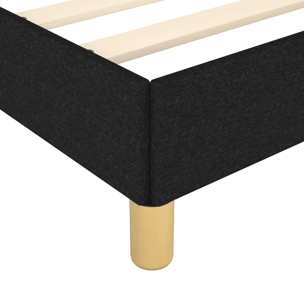 Giroletto senza Materasso-Struttura Letto Nero 80x200 cm Tessuto 162858