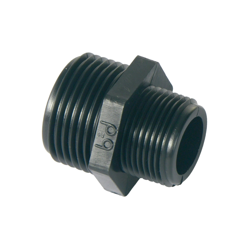 NIPPLES RIDOTTO IN PP NERO- 11/2x1- BUCCH- pezzi 1