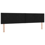 Testiera | Testata LED Nero 200 cm Tessuto