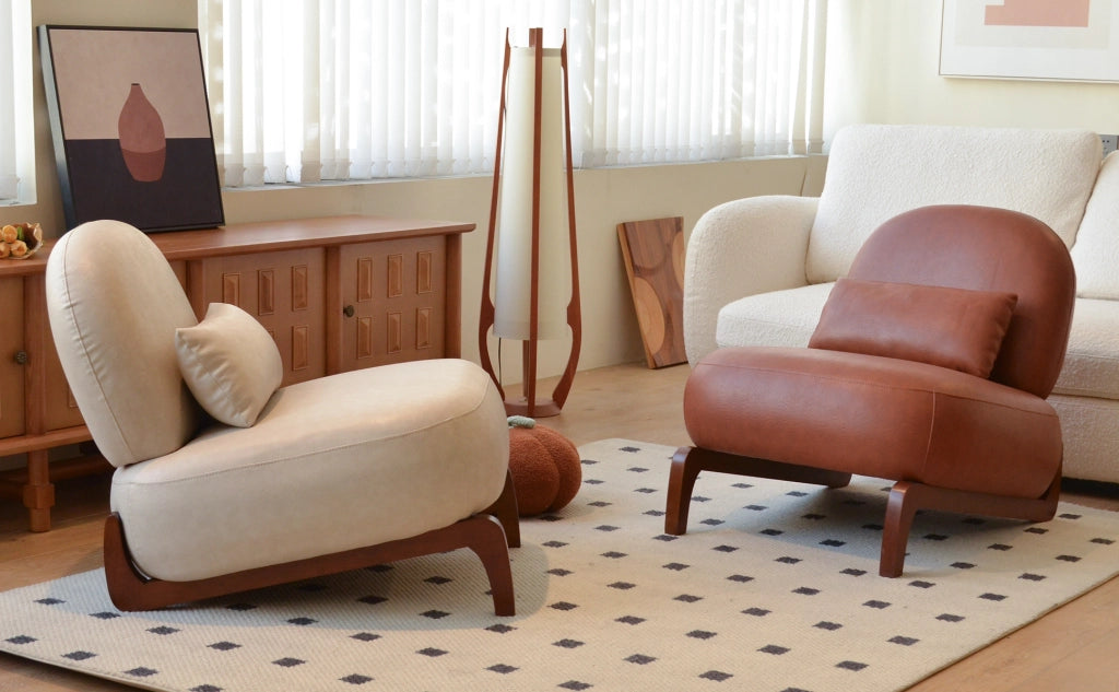 Sedia imbottita velluto ¨C Minimal ¨C grigio scuro, gambe legno, per soggiorno camera