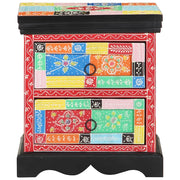 Comodino | Armadio da Notte | Mobiletto da notte con cassetto Multicolore 40 x 35 x 45 cm