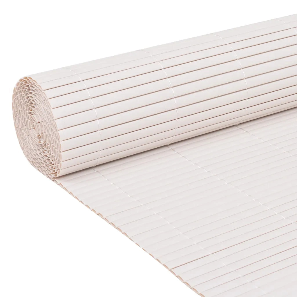 Recinzione da Giardino a Doppio Lato 90x400 cm Bianca 317146