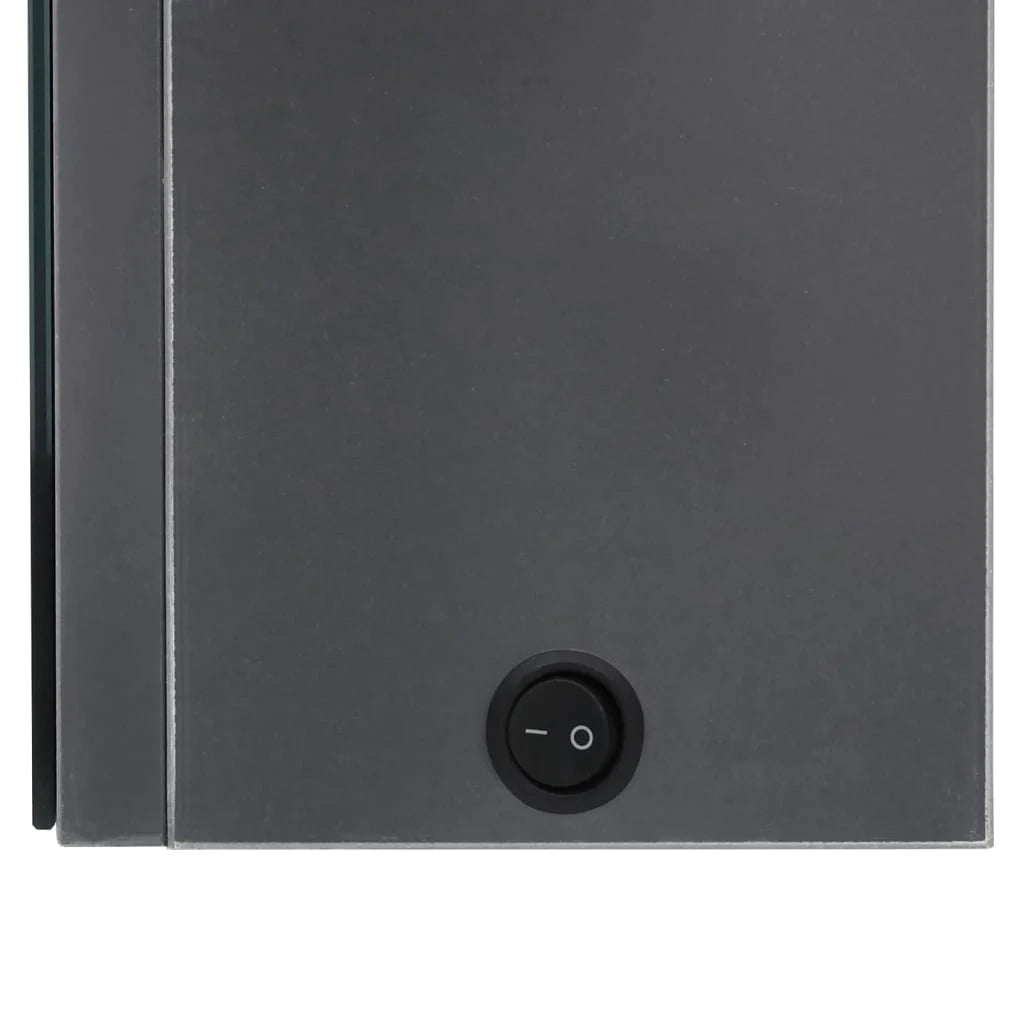 Mobile bagno con specchio LED 50 x 14 x 60 cm grigio lucido 02_0006602