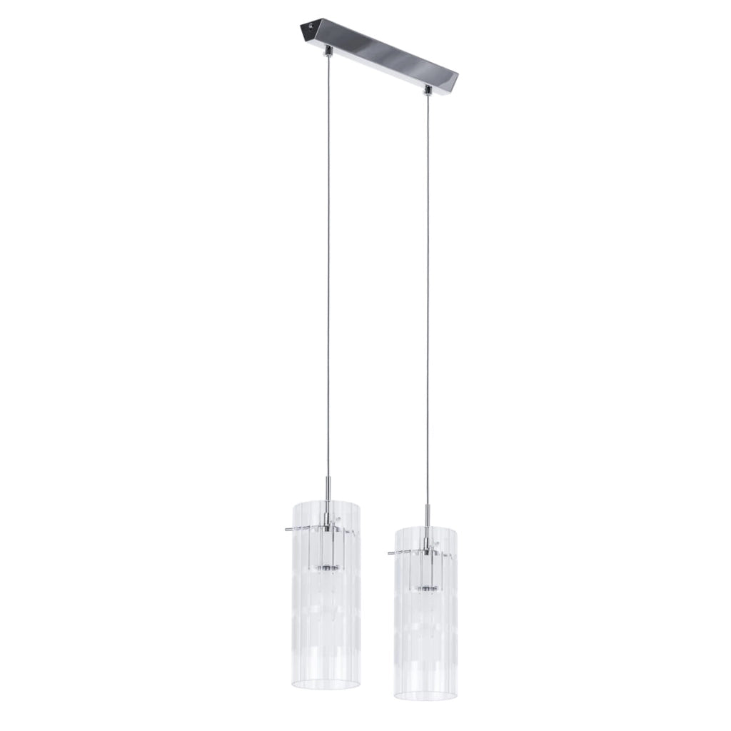 Lampada a sospensione Italux Max 2xE27 cromata 120cm