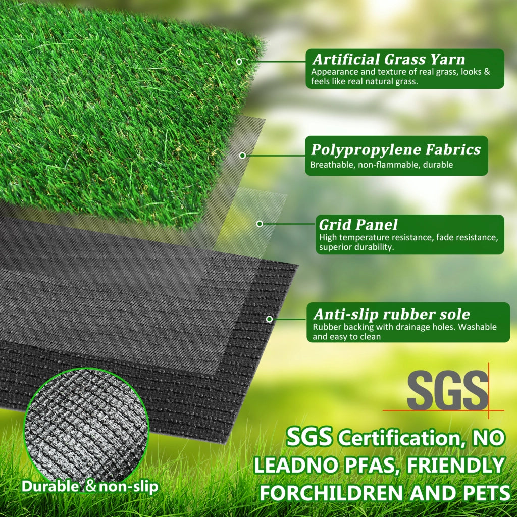 Tappeto Erba Artificiale Esterno ¨C Minimal ¨C 1x2m Pila 2cm per Giardino Balcone