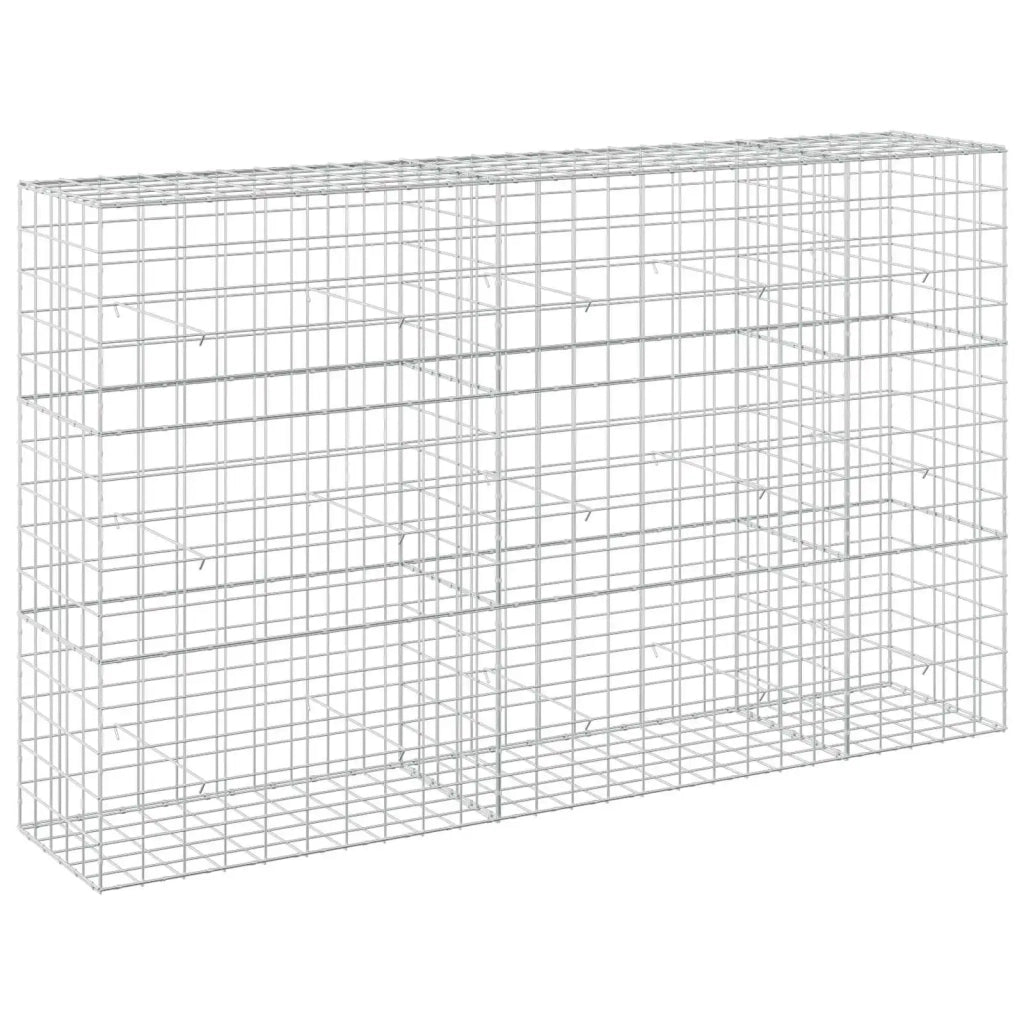 Gabione con Filo da 5 mm e Rete da 10x10 cm 250x50x150 cm 3465239