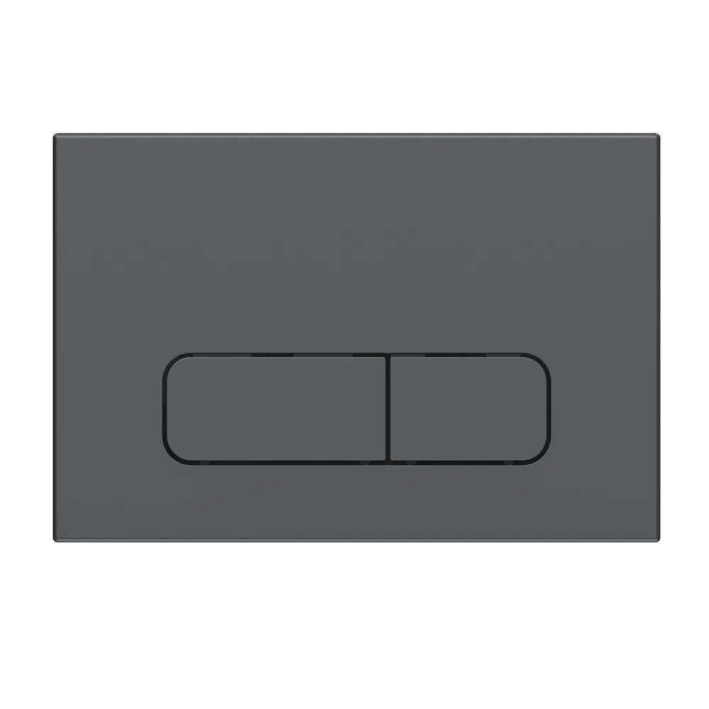 Placca di scarico doppio tasto in ABS gun metal