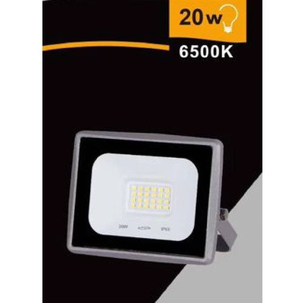 Trade Shop - Faretto Led Faro 20 W 1800 Lm Ip65 Grigio Luce Calda Fredda Naturale Ek02-20w-g -