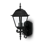 V-TAC VT-760 Lampada LED da Muro a Lanterna Piccola con Portalampada E27 (Max 60W) Rivolta in Alto Colore Nero Opaco IP44 SKU 7519