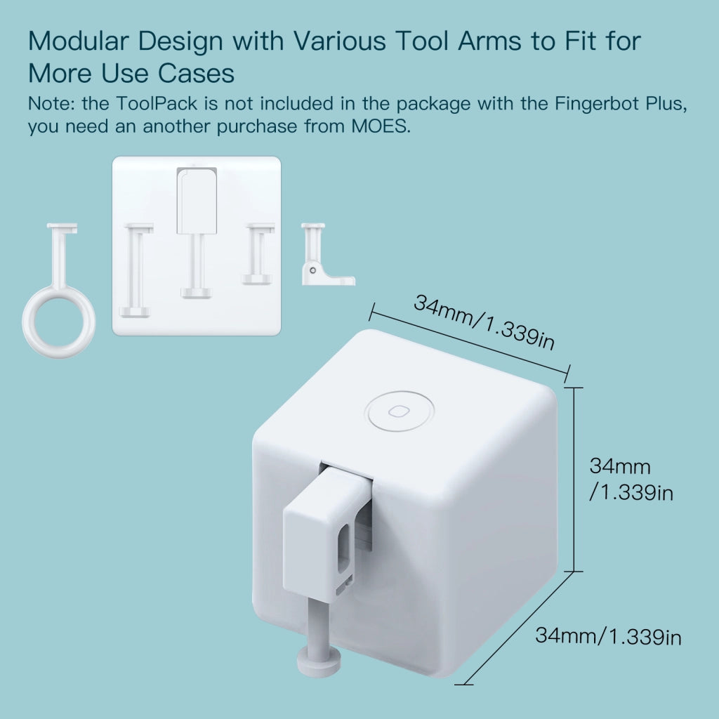 Fingerbot Smart Switch Toggle Pulsante Pusher Bluetooth BLE Bluetooth BLE Mesh TUYA, Smart Life 5V IP20