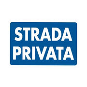 CARTELLO 'STRADA PRIVATA' 20x30 cm - 10 pezzi