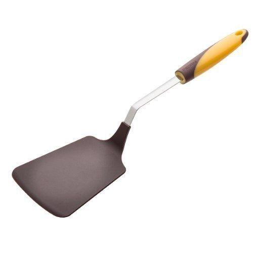 Paletta da cucina in acciaio e nylon chocolate pedrini