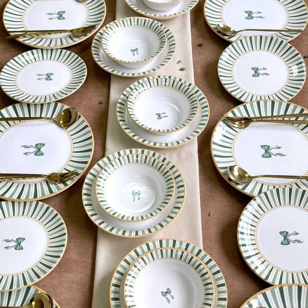 Palimo, Servizio Piatti set da 24, Bianco