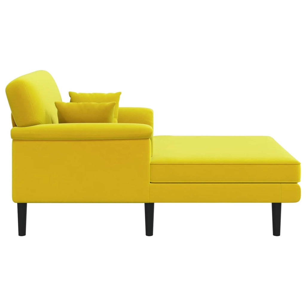 Chaise longue Giallo Velluto 42048047