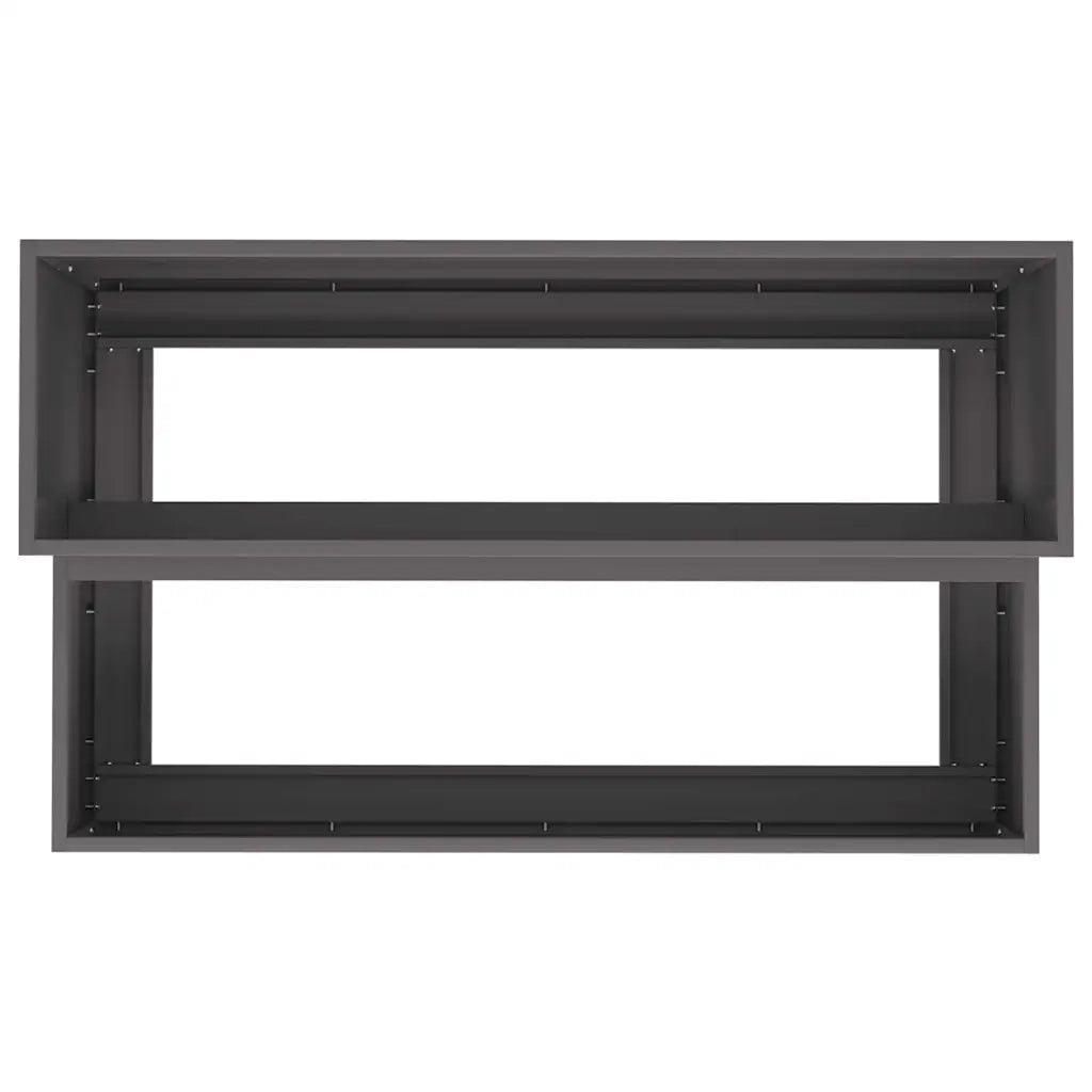 Vaso da giardino Nero 100 x 60 x 45 cm 865869