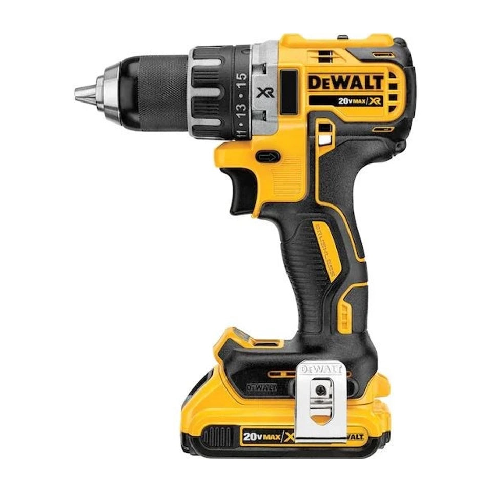 Trapano DeWALT DCD791D2-QW senza chiave nero, giallo 1,5 kg