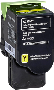 ORIGINAL Lexmark toner giallo C232HY0 C/MC2325/2425/2535 ~2300 Seiten