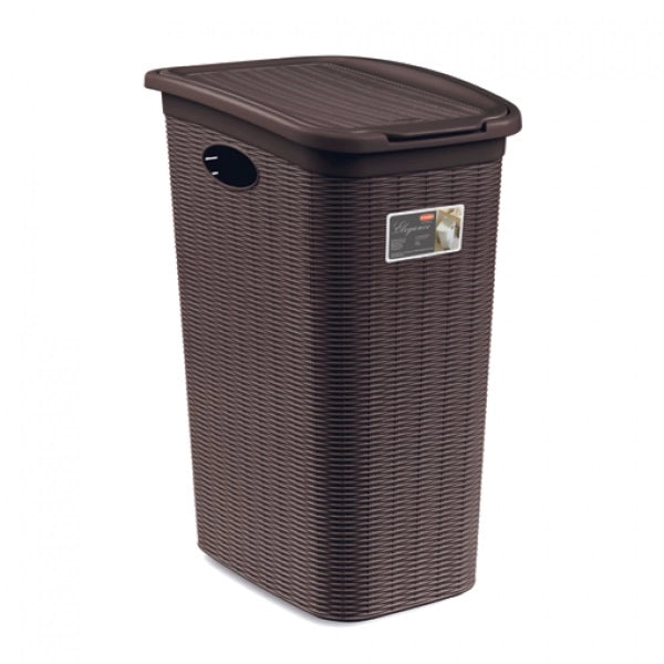 Cesta Portabiancheria Bucato Biancheria Elegance 36 litri moka