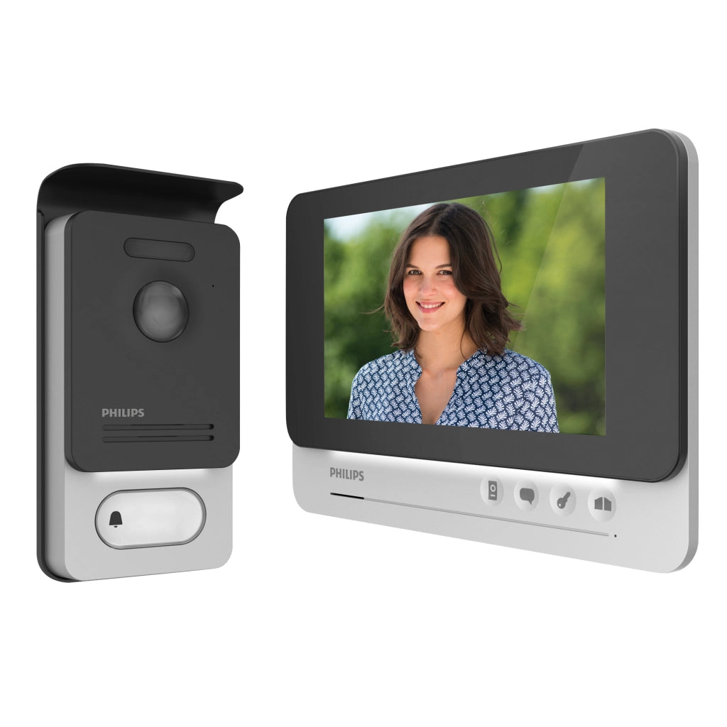 Videocitofono a 2 fili Monofamiliare  Schermo 7" a colori con visione notturna -Philips WelcomeEye Lite 531037