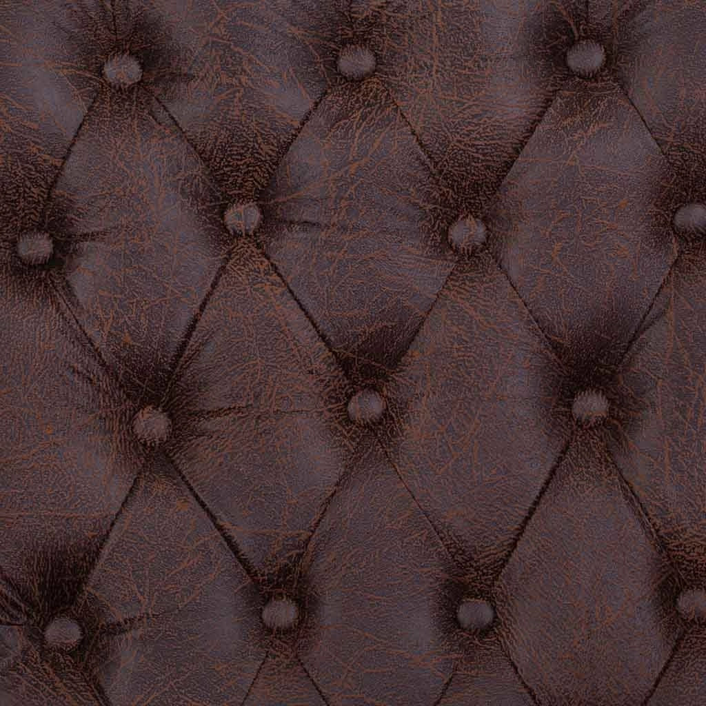Poltrona in similpelle marrone 84x84x86h