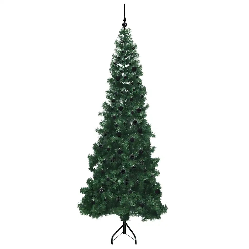 Albero di Natale Artificiale Angolare con 300 LED Verde 240 cm 3397290